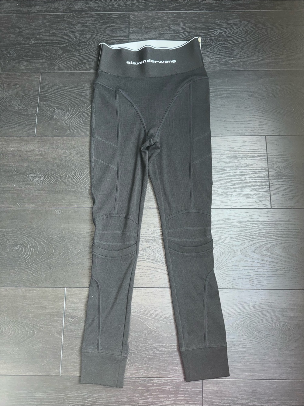 Alexander Wang Black Performance Paneled Leggings